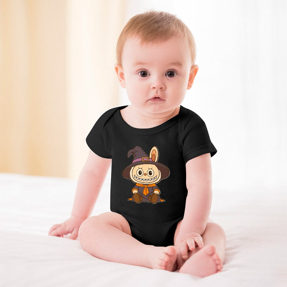 Baby Halloween Labubu Short -Sleeve Baby's Bodysuit