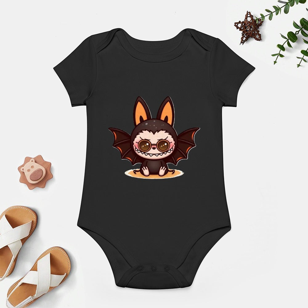 Baby Halloween Labubu Short -Sleeve Baby's Bodysuit