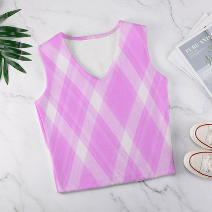 KSC's Custom Vest Designs Women's Long Sleeve Button Knit Vest - 10 OPTIONS INSIDE