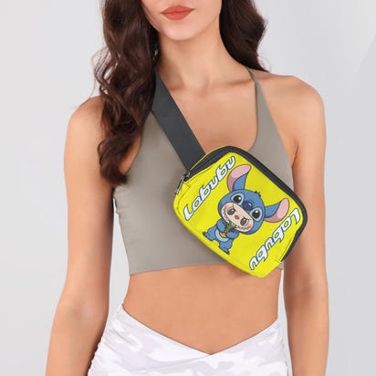 🌈 Labubu Stitch Crossbody Fanny – Color-Pop Cool for Every Age! Labubu Stitch Cross Body Bags - Fanny Bags: Adults & Kids with Variety Of Colors