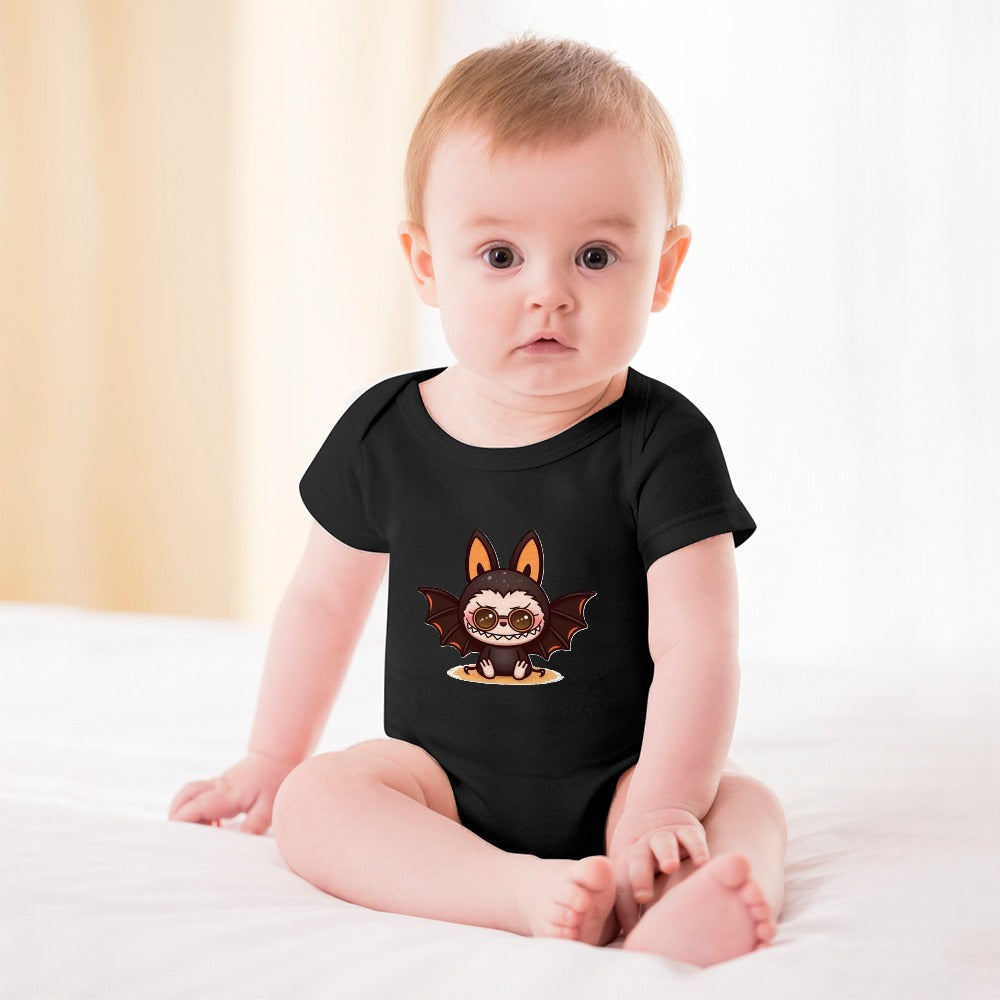 Baby Halloween Labubu Short -Sleeve Baby's Bodysuit