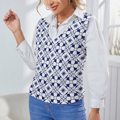 KSC's Custom Vest Designs Women's Long Sleeve Button Knit Vest - 10 OPTIONS INSIDE