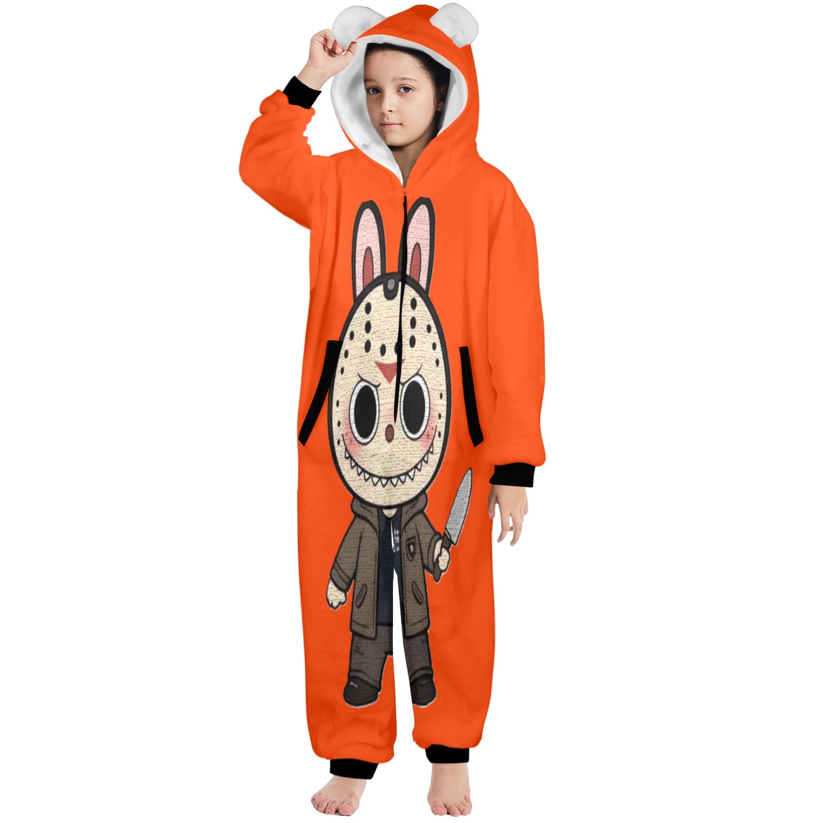 KSC's Halloween Big Kids Onesies Unisex (8 to 15 Years) Jason Labubu