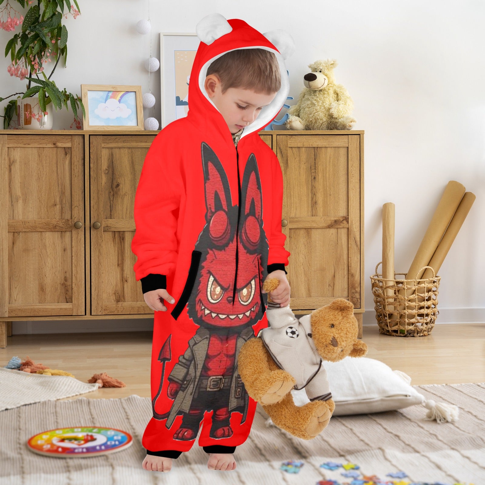 KSC's Halloween Exclusive Little Kids Unisex Onesie LabubuHellboy
