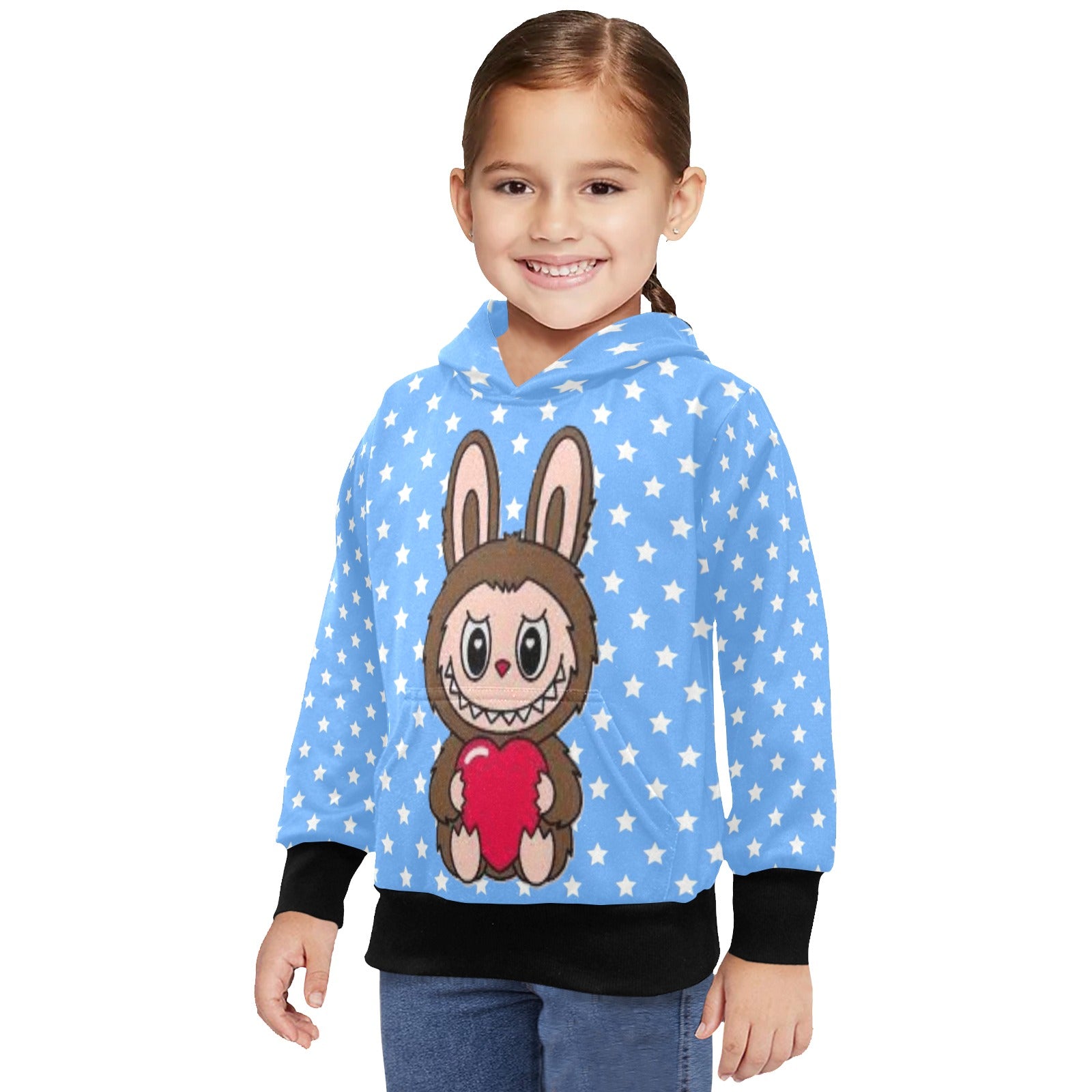 KSC's Little Girls' Labubu Designs Long Sleeve Hoodies