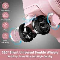 Luggage Sets with Spinner Wheels (20/24/28 Inch), PP+ABS Suitcase Sets