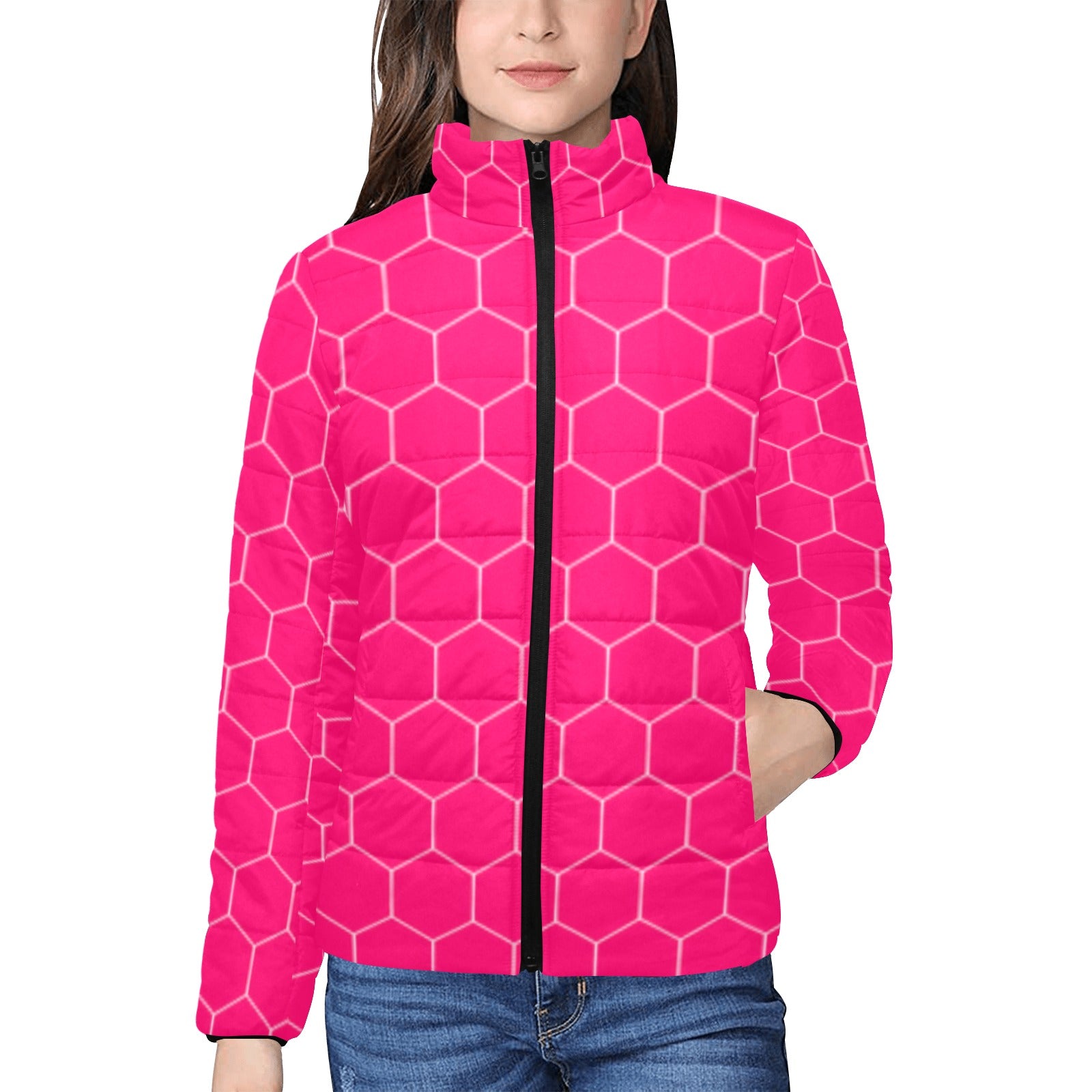 KSC's Exclusive  Women's Stand Collar Padded Jackets (10) Designs/Styles - Women's stand collar padded jacket(H41)