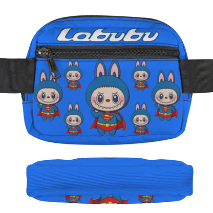 🦸‍♂️Labubu Hero Trio Fanny – Justice League Power, Pocket-Sized - Labubu Heros (Superman, Batman, Hulk) Cross Body Bags - Fanny Packs for Adults Kids