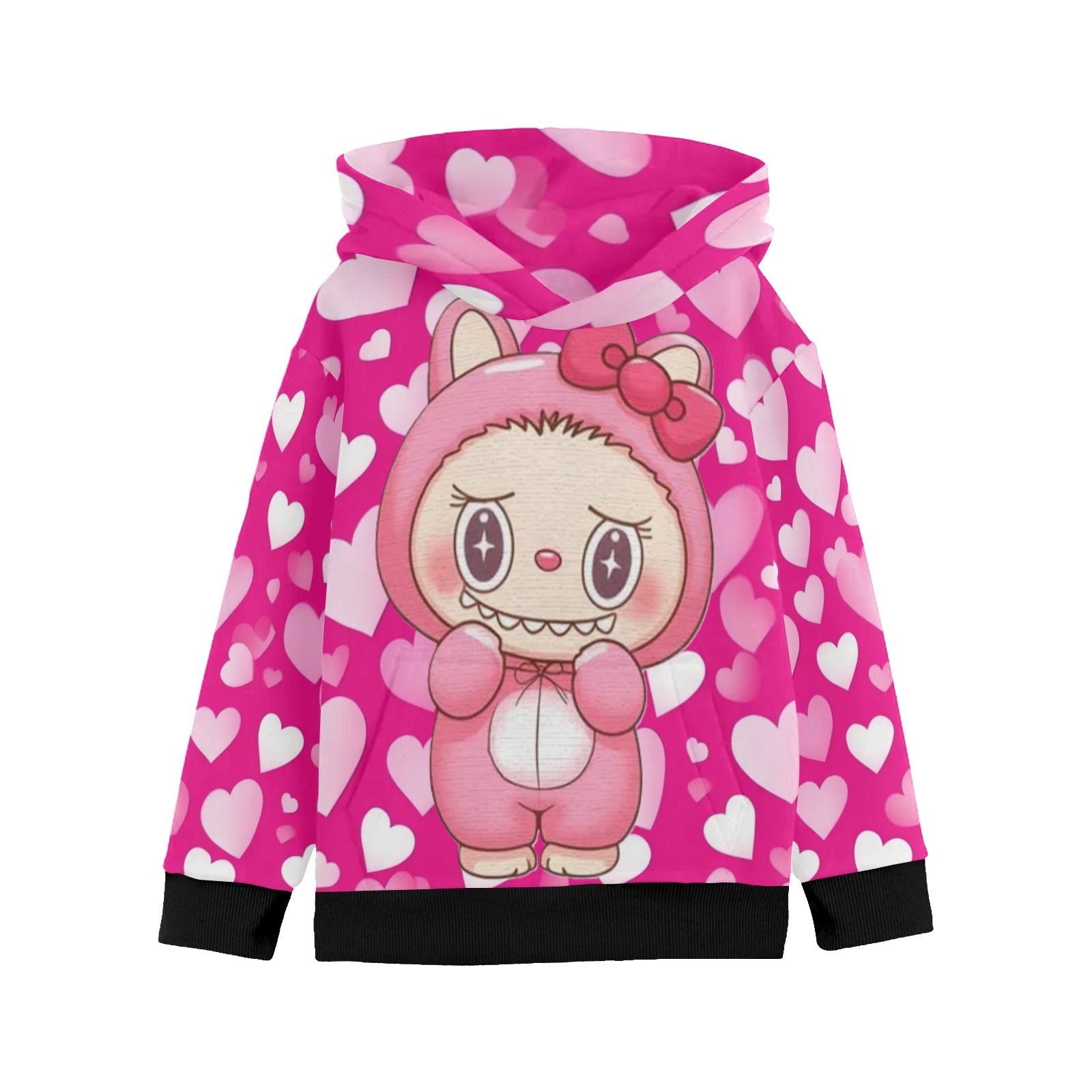KSC's Little Girls' Labubu Designs Long Sleeve Hoodies