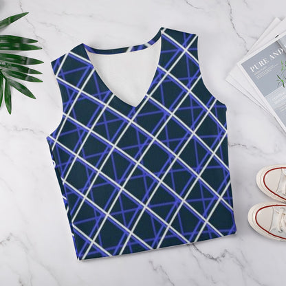 KSC's Custom Vest Designs Women's Long Sleeve Button Knit Vest