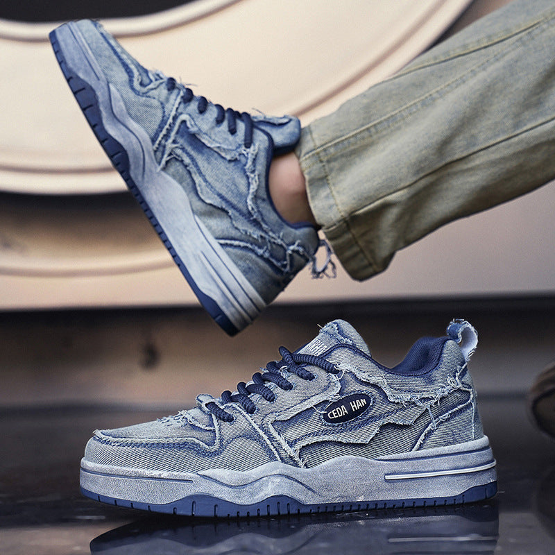 New Trendy Design Skateboard Shoes for men increase all sports skateboard shoes for men shoes trend dirty shoes for men