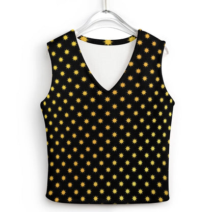 KSC's Custom Designs Women's Long Sleeve Button Knit Vest - 10 OPTIONS INSIDE