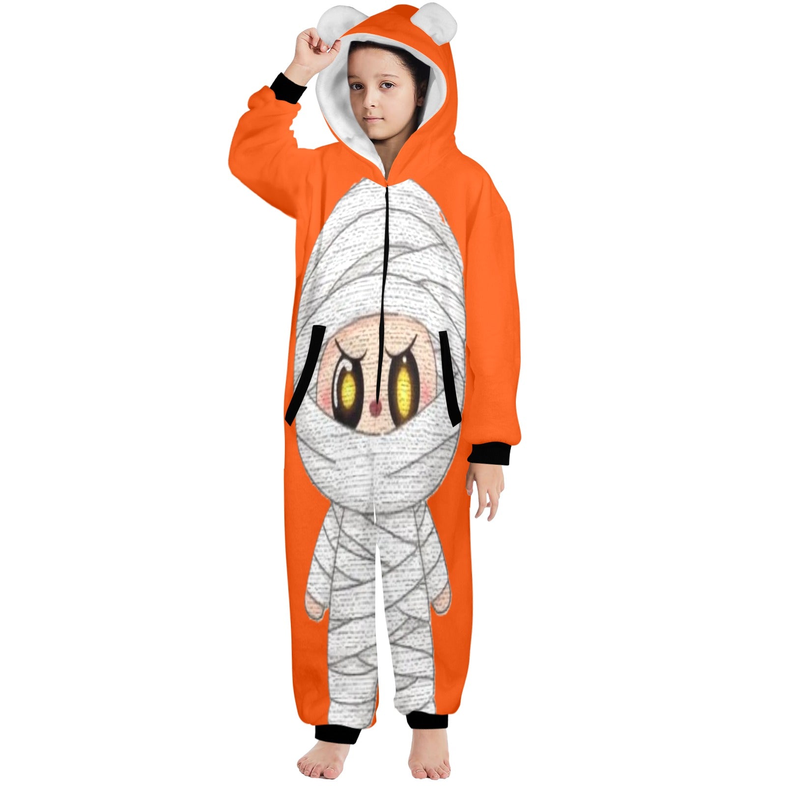 KSC's Halloween Big Kids Unisex Onesies (8 to 15 Years) Mummy Labubu
