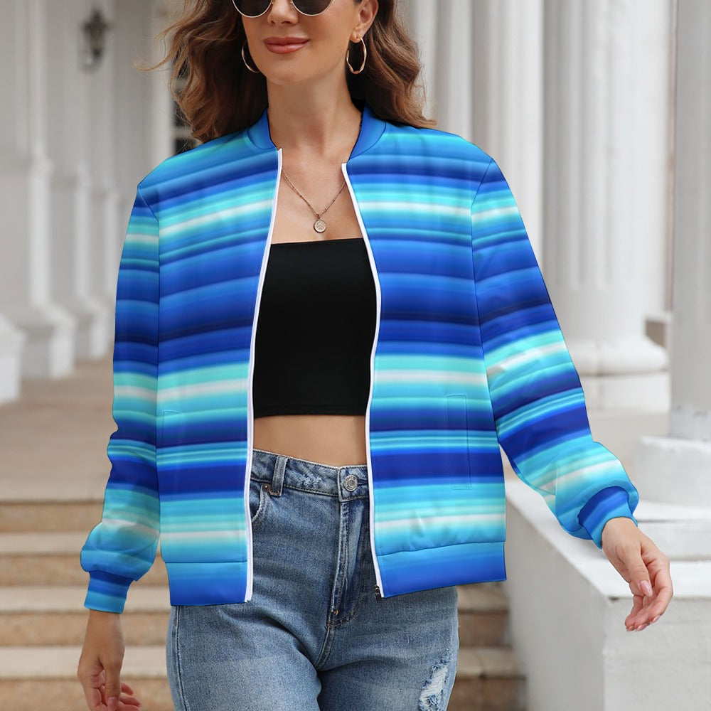 Women's Long Sleeve Zipper Jacket