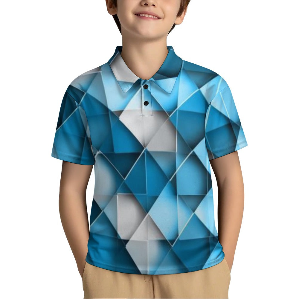KSC's Exclusive Kids Designs- Young Men's/Boys New Kid's Shoulder buttoned polo shirt