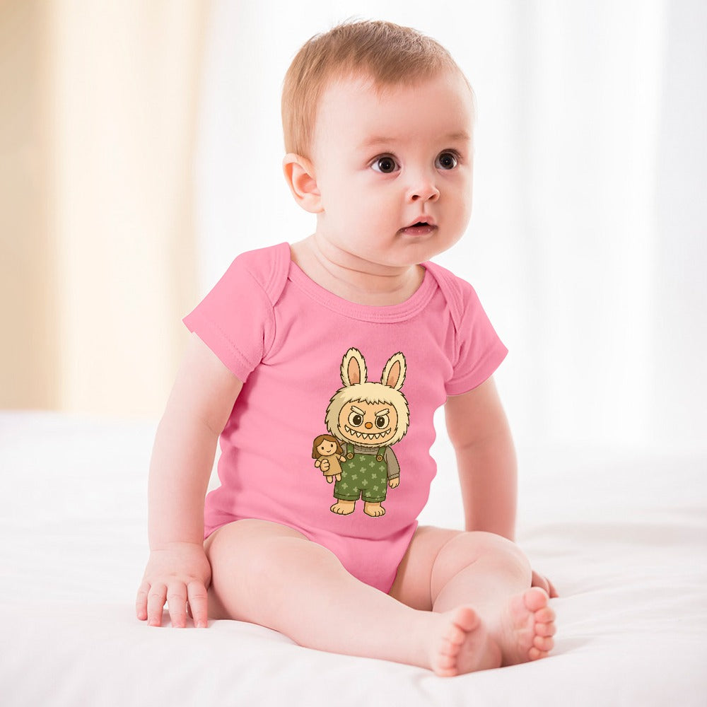 KSC's BABY LABUBU BODYSUIT -Short -Sleeve Baby's Bodysuit