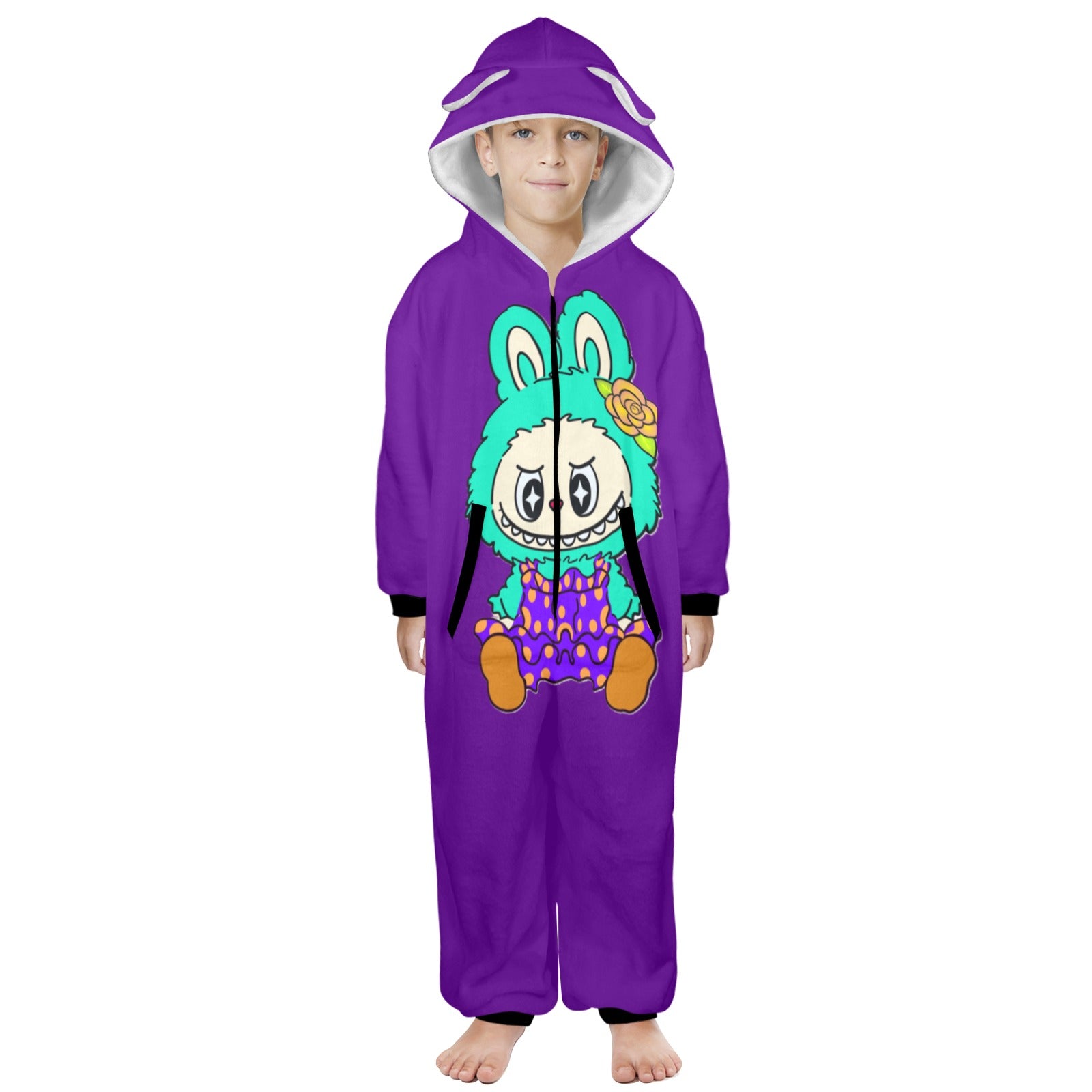 KSC's Exclusive Big Kids Onesie Labubu (8 to 15 Years) Purple Teal Labubu