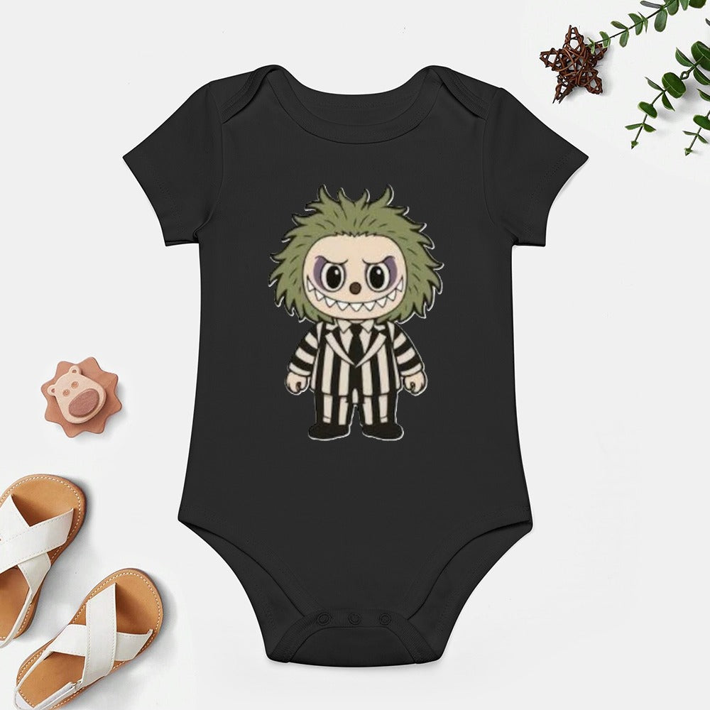 Baby Halloween Labubu Short -Sleeve Baby's Bodysuit