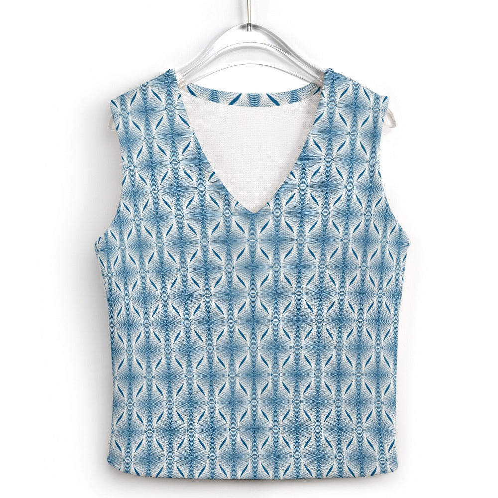 KSC's Custom Vest Designs Women's Long Sleeve Button Knit Vest