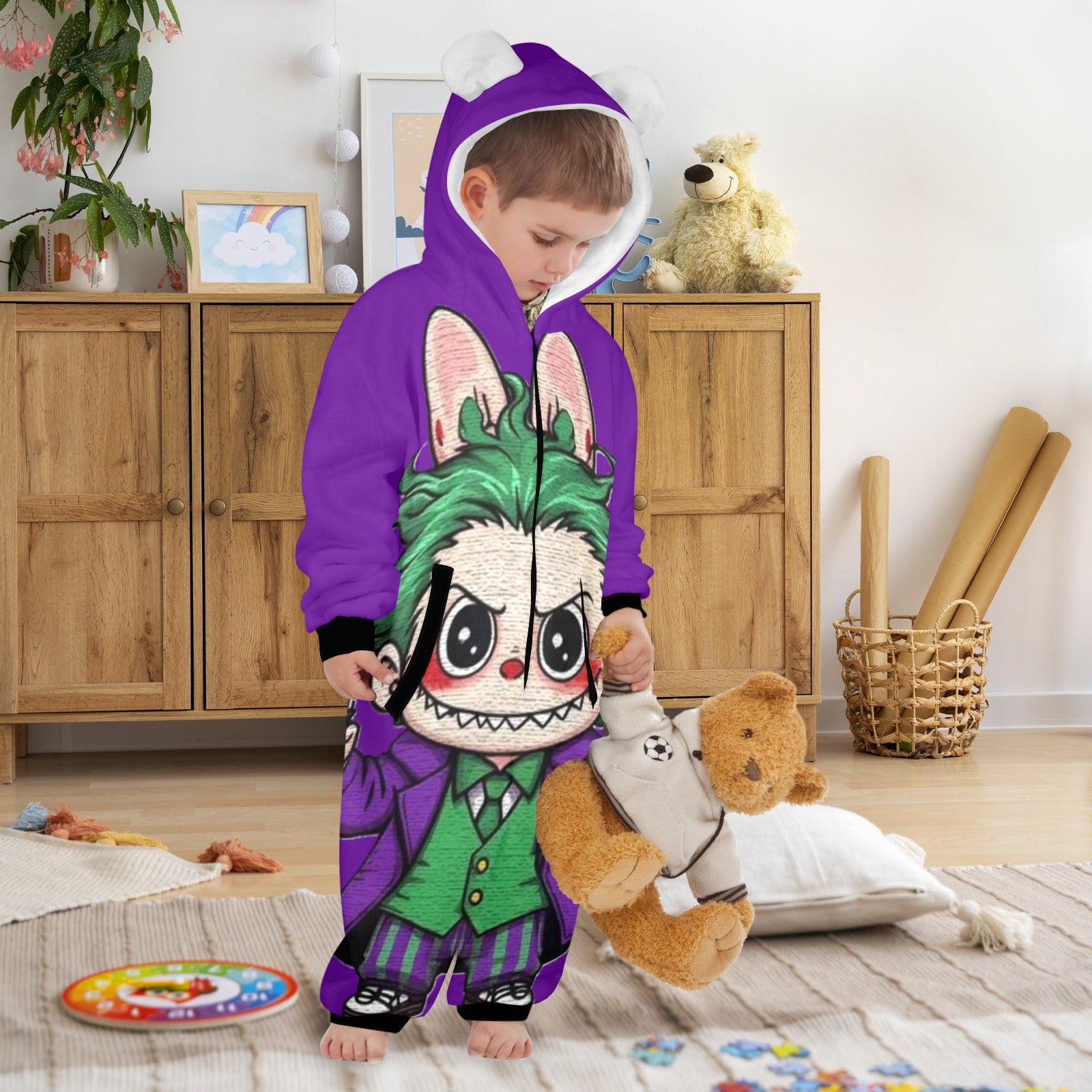 KSC's Halloween Lil Kid Unisex Onesie 2 to 7 years old - Labubu Joker