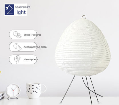Nordic modern creative design bedroom study bedside decorative table lamp Nokou Yong Ji Ji Feng Net red handmade lantern