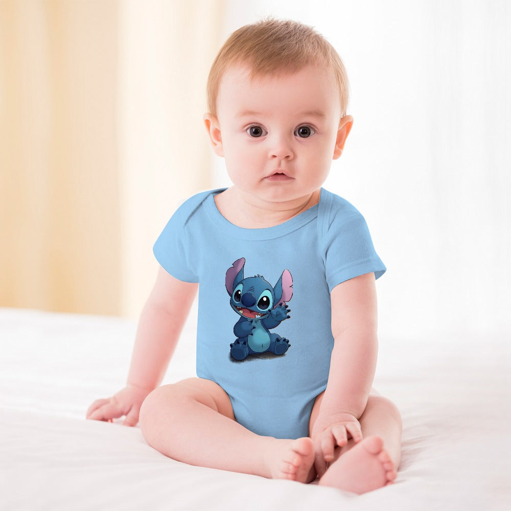 BABY BOY CLOTHING CARTOON PRINT DESIGNS BOYS Short -Sleeve Baby's Bodysuit - CARTOON PRINTS