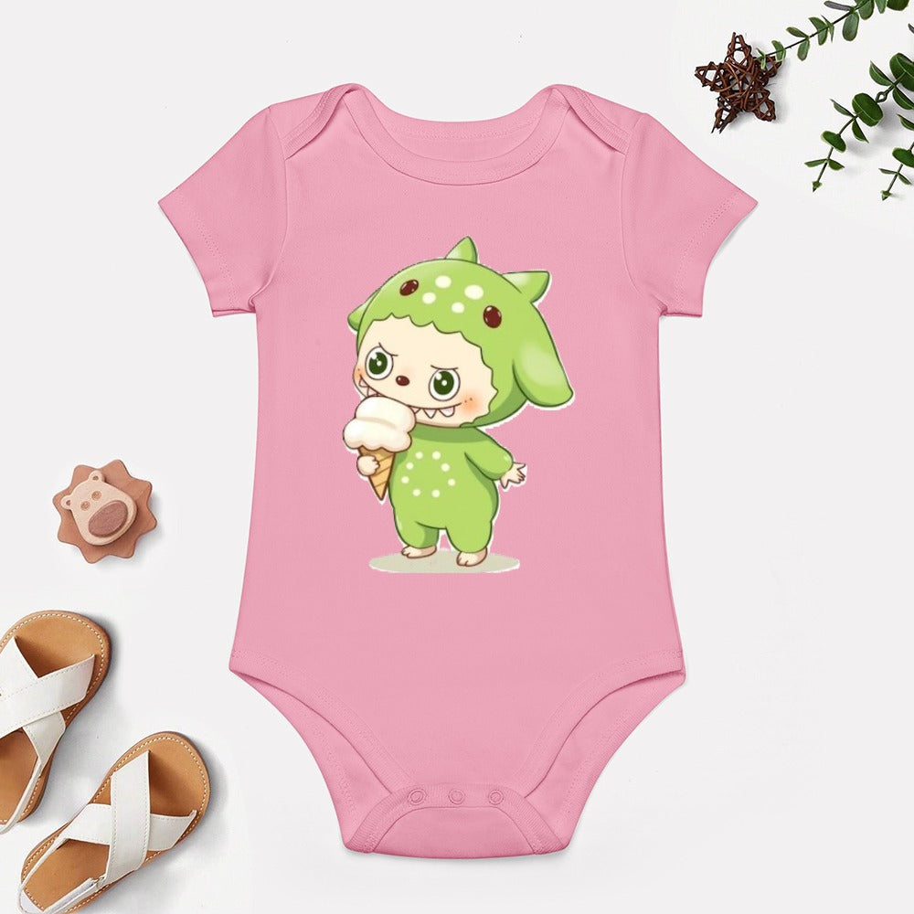KSC's BABY LABUBU BODYSUIT -Short -Sleeve Baby's Bodysuit