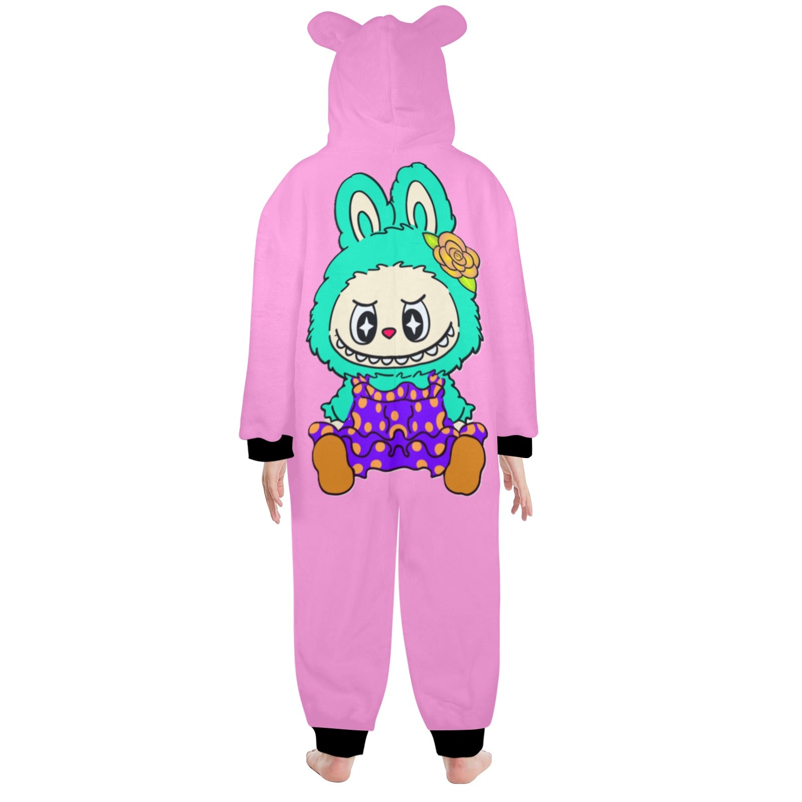 KSC's Exclusive Big Kids Onesie Labubu (8 to 15 Years) Pink Teal Labubu