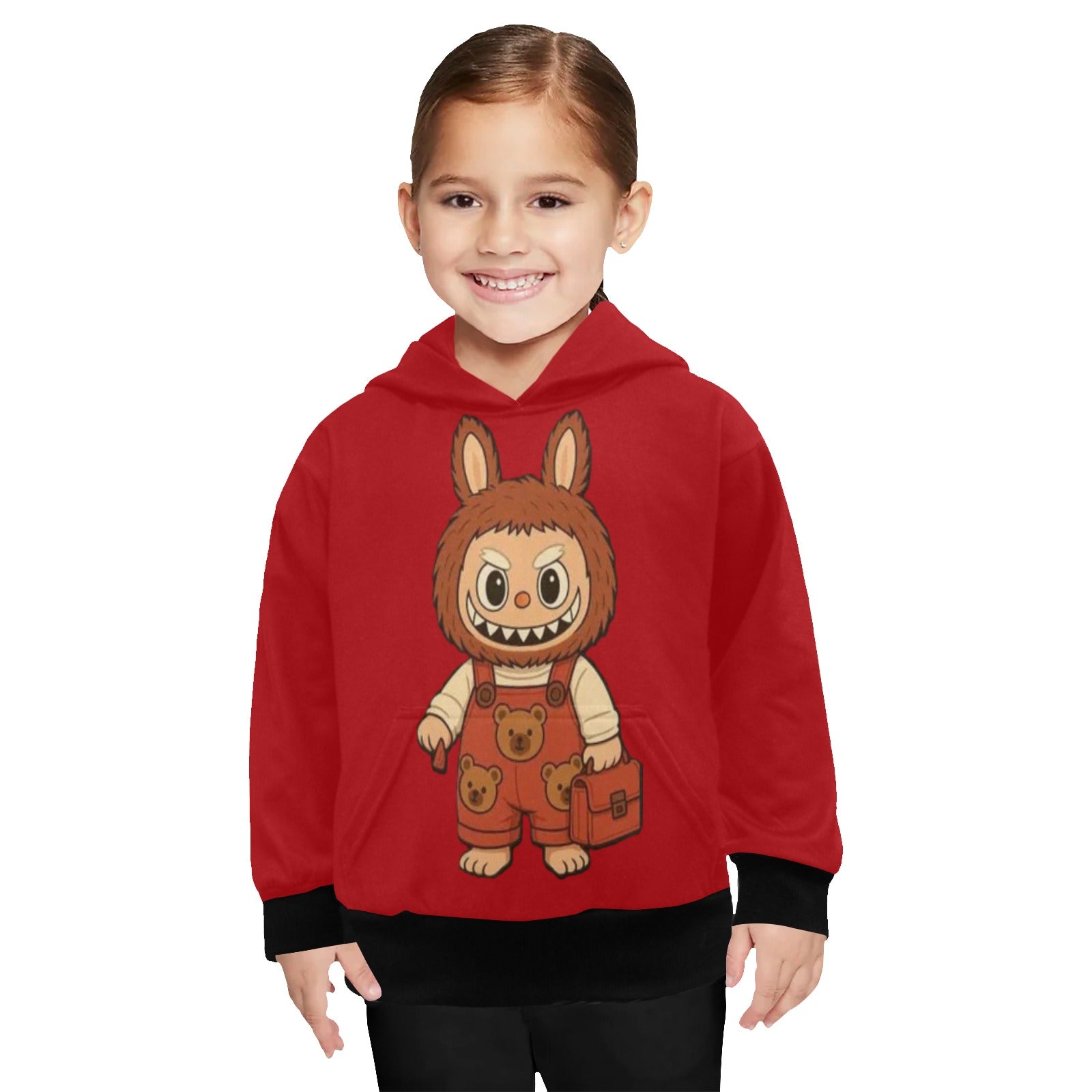 KSC's Limited Edition Labubu Hoodies -Little Girls' Long Sleeve Hoodie