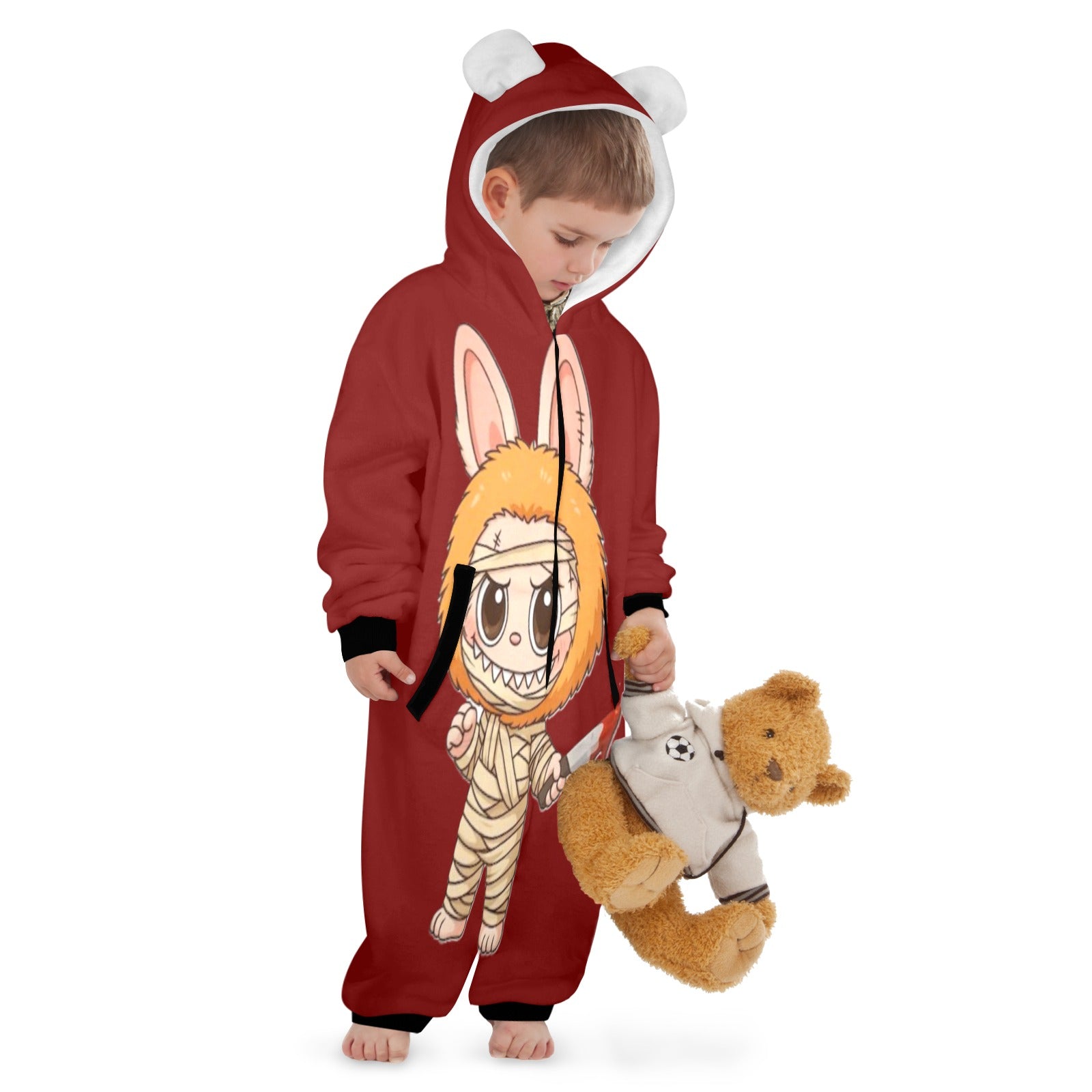 KSC's Halloween Exclusive Little Kid Unisex Onesie Labubu Mummy Chucky