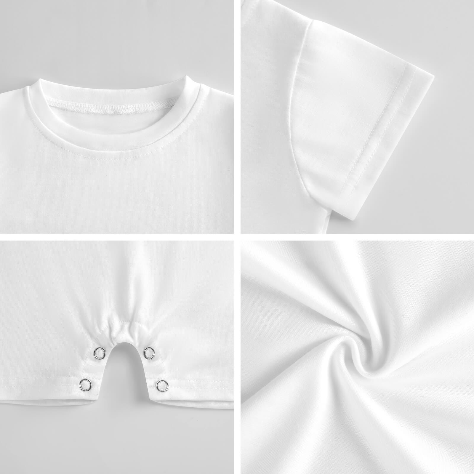 Baby My First Halloween White Romper Short Sleeve Baby Romper (PLR)