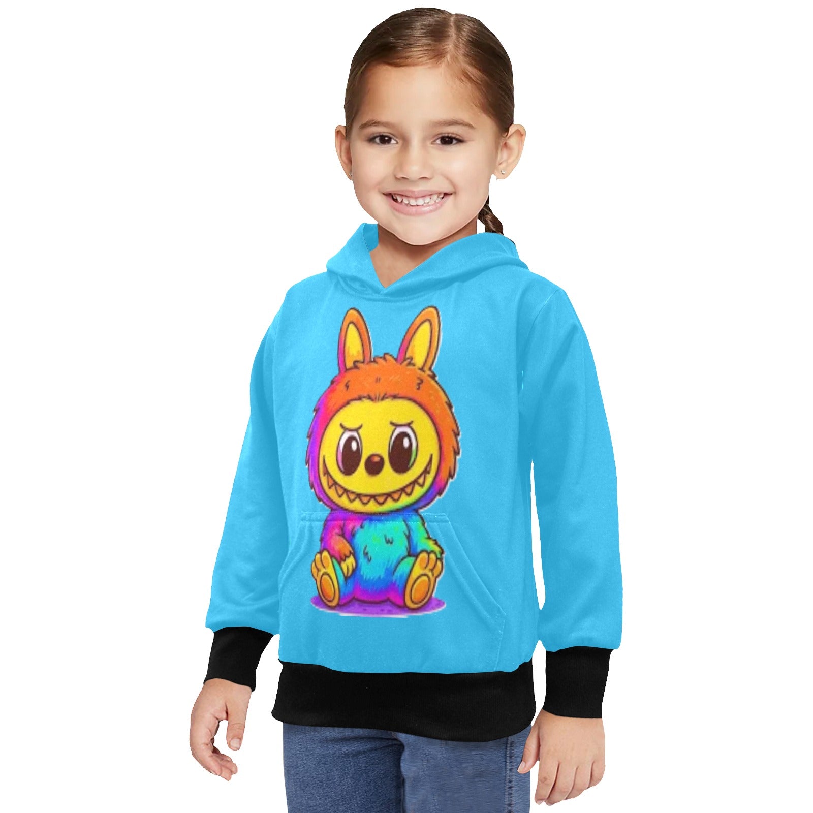 KSC's Limited Edition Labubu Hoodies -Little Girls' Long Sleeve Hoodie
