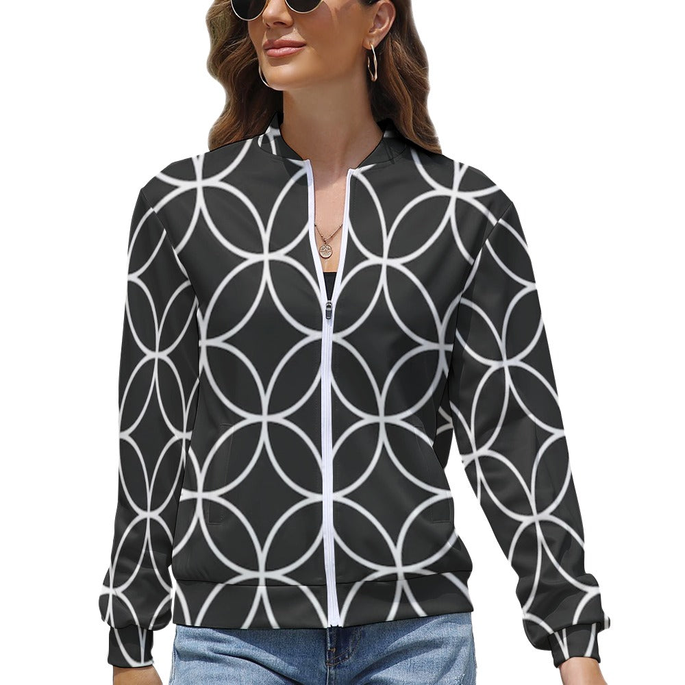 Women's Long Sleeve Zipper Jacket - (10 Options) KSC's Limited Edition Designer Collections