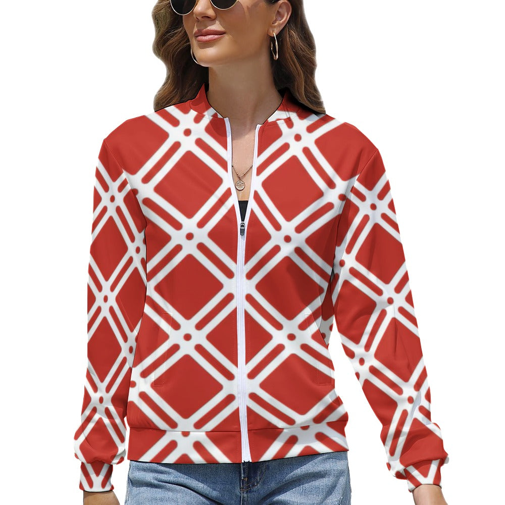 Women's Long Sleeve Zipper Jacket