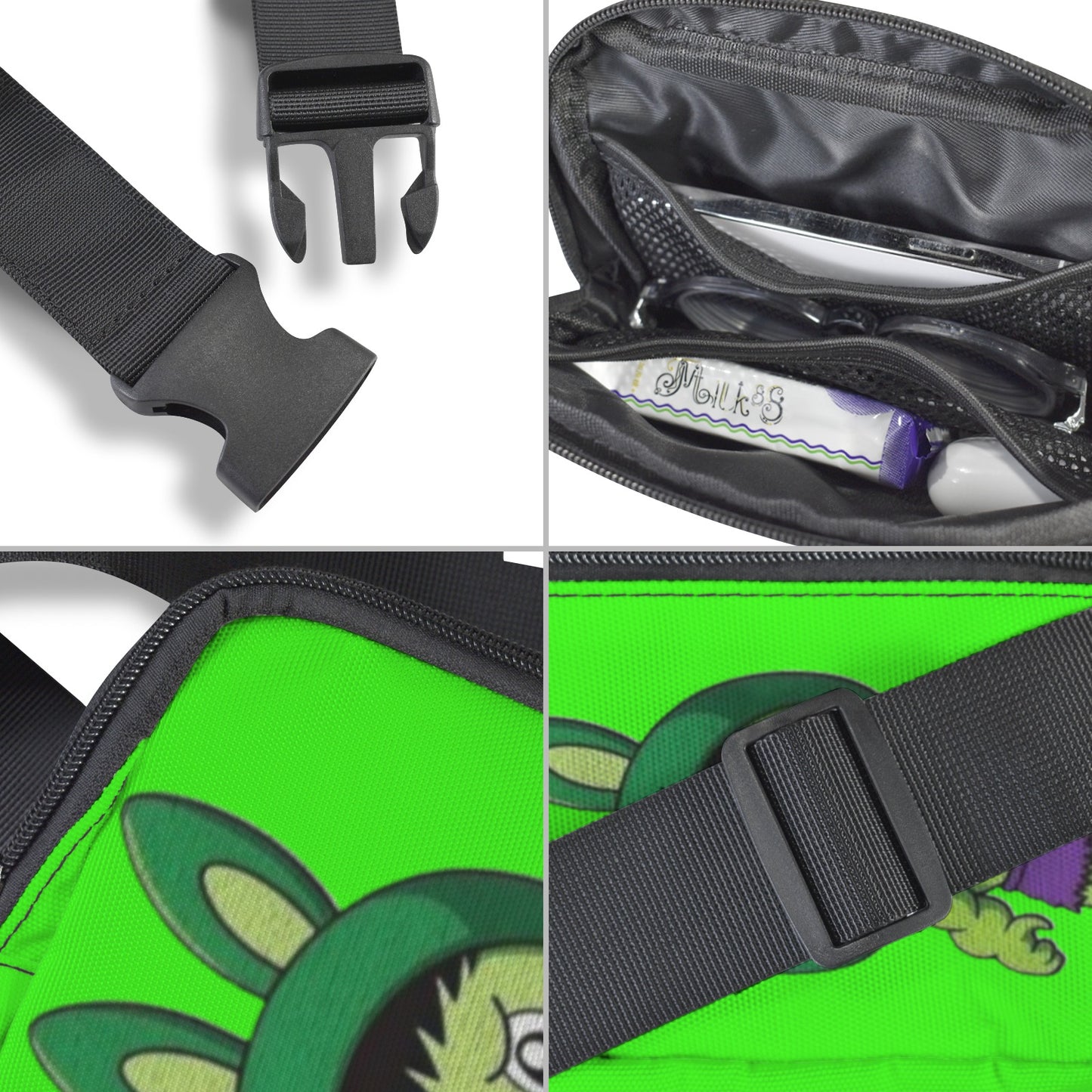 🦸‍♂️Labubu Hero Trio Fanny – Justice League Power, Pocket-Sized - Labubu Heros (Superman, Batman, Hulk) Cross Body Bags - Fanny Packs for Adults Kids