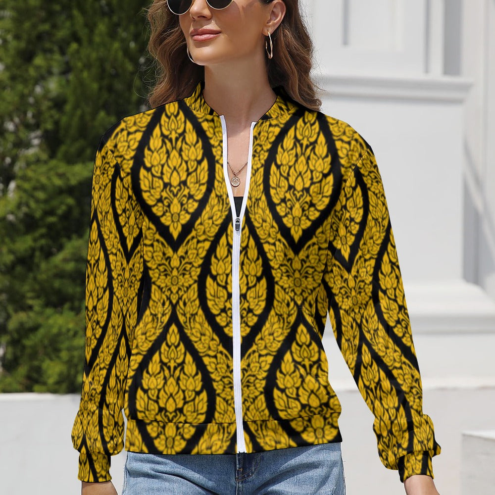 Women's Long Sleeve Zipper Jacket (10 Options) - KSC's Limited Edition Designer Collections