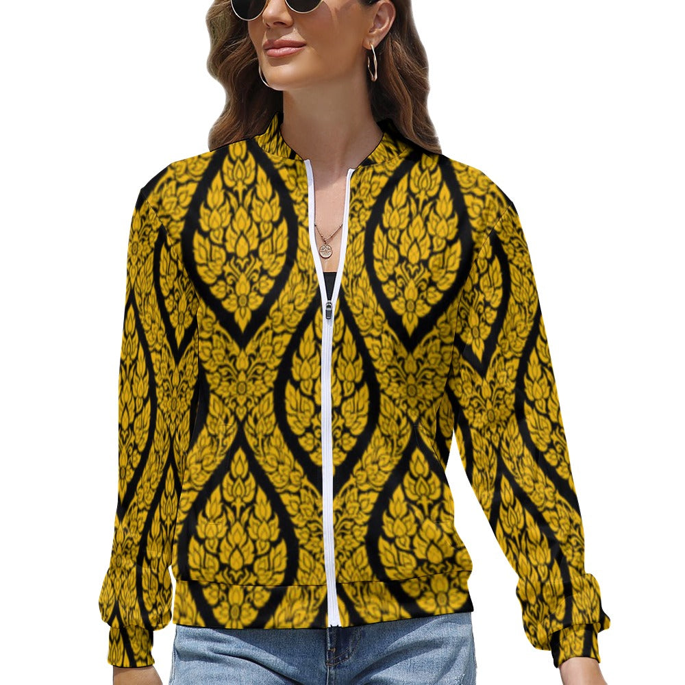 Women's Long Sleeve Zipper Jacket (10 Options) - KSC's Limited Edition Designer Collections