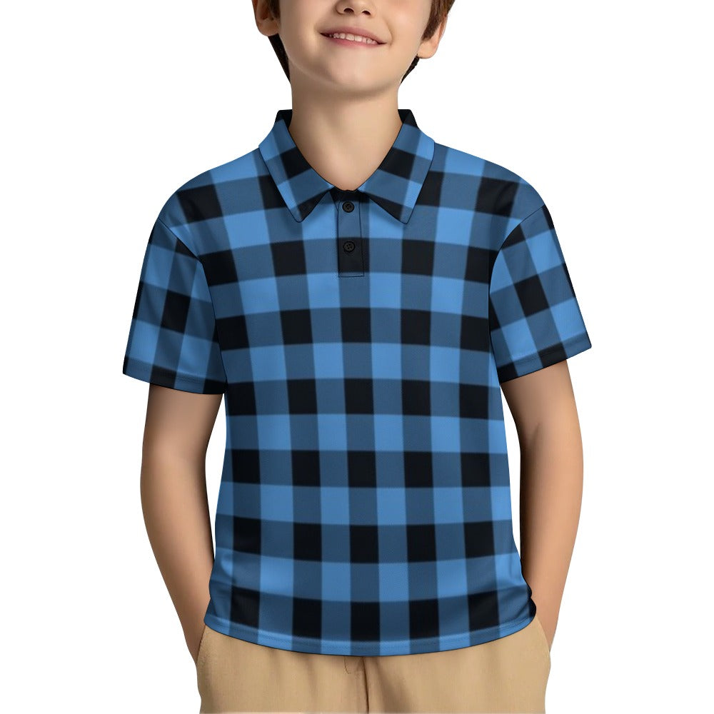 KSC's Exclusive Kids Designs- Young Men's/Boys New Kid's Shoulder buttoned polo shirt