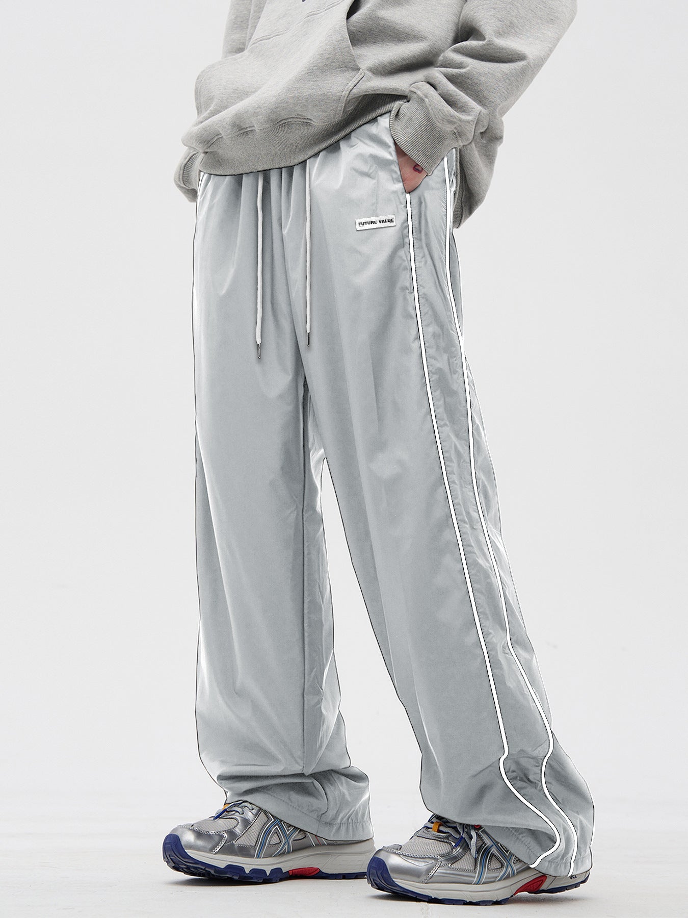 Casual pants men's Spring and summer American sport straight-leg pants, loose wide-leg pants TK1028