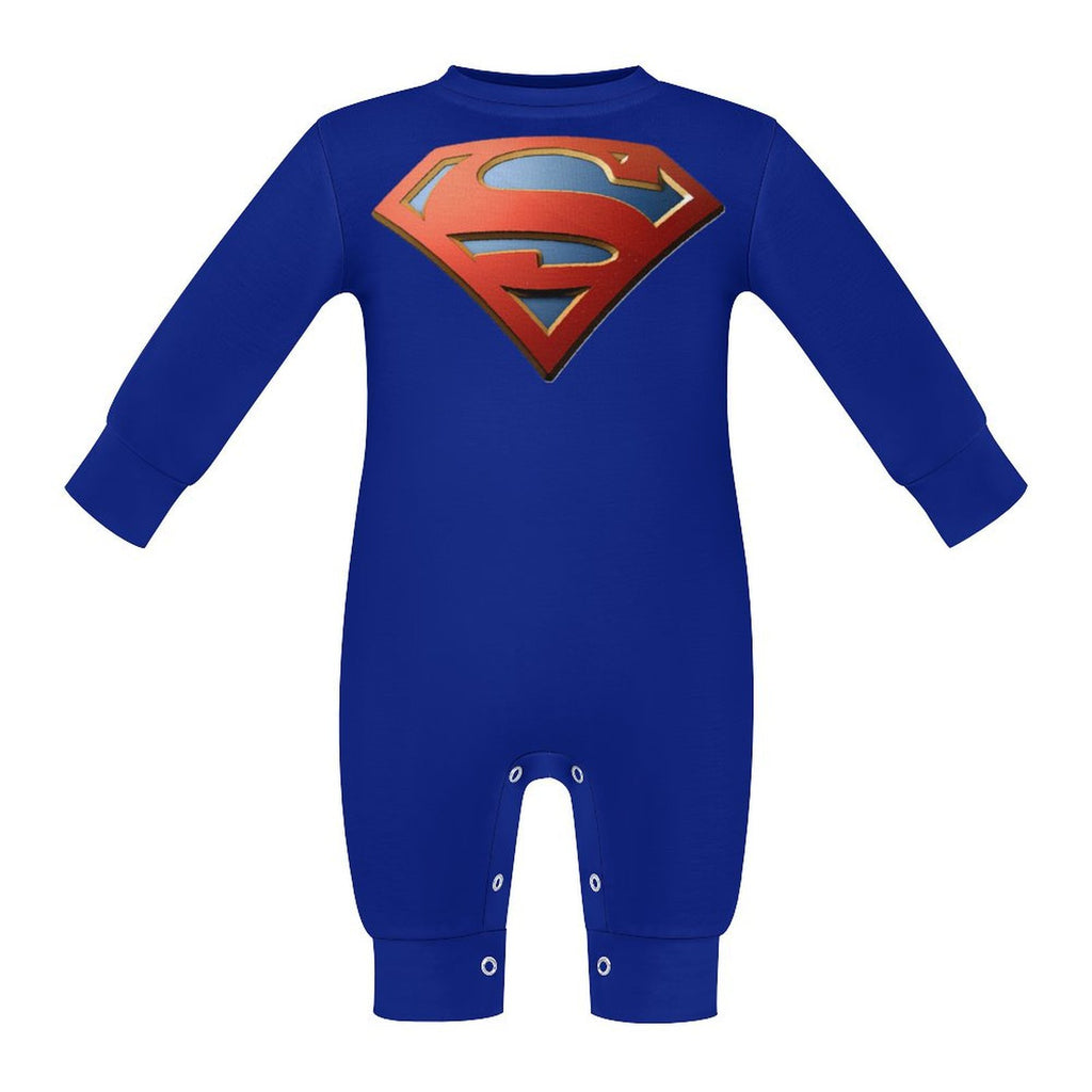 Baby Superman Long Sleeve Onesie Romper