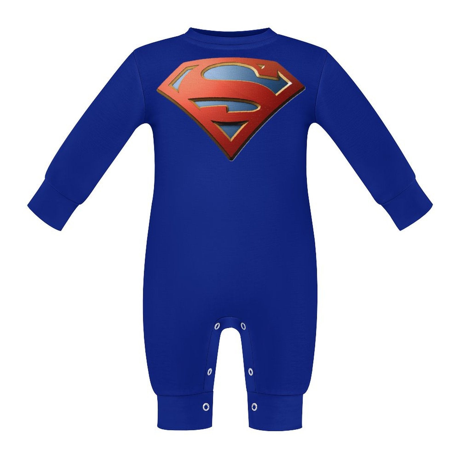 Baby Superman Long Sleeve Onesie Romper