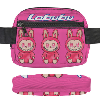 💖 Labubu Pink Pop Crossbody – Fanny Fun for All Ages! Pink Labubu Cross Body Bags - Fanny Bags