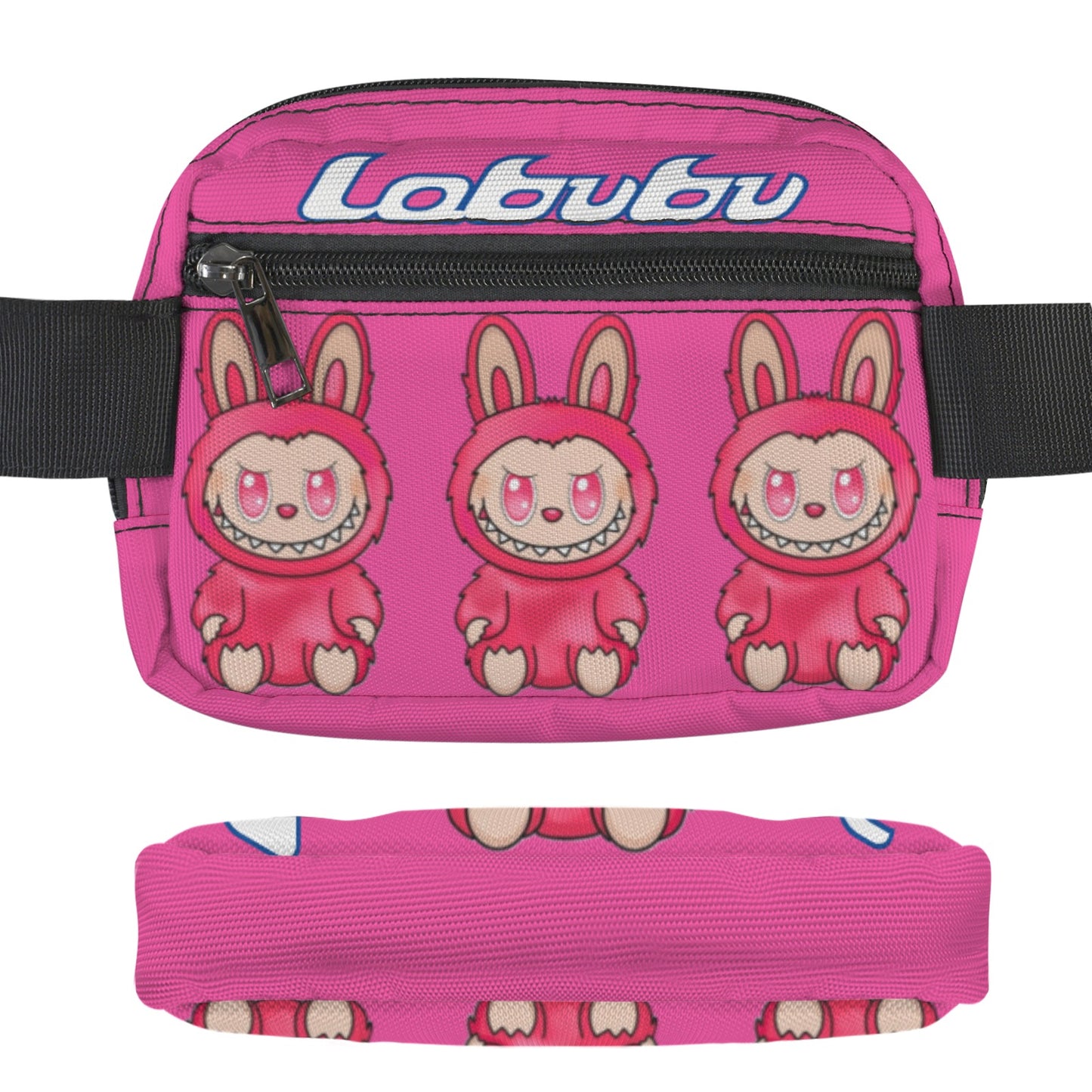 💖 Labubu Pink Pop Crossbody – Fanny Fun for All Ages! Pink Labubu Cross Body Bags - Fanny Bags