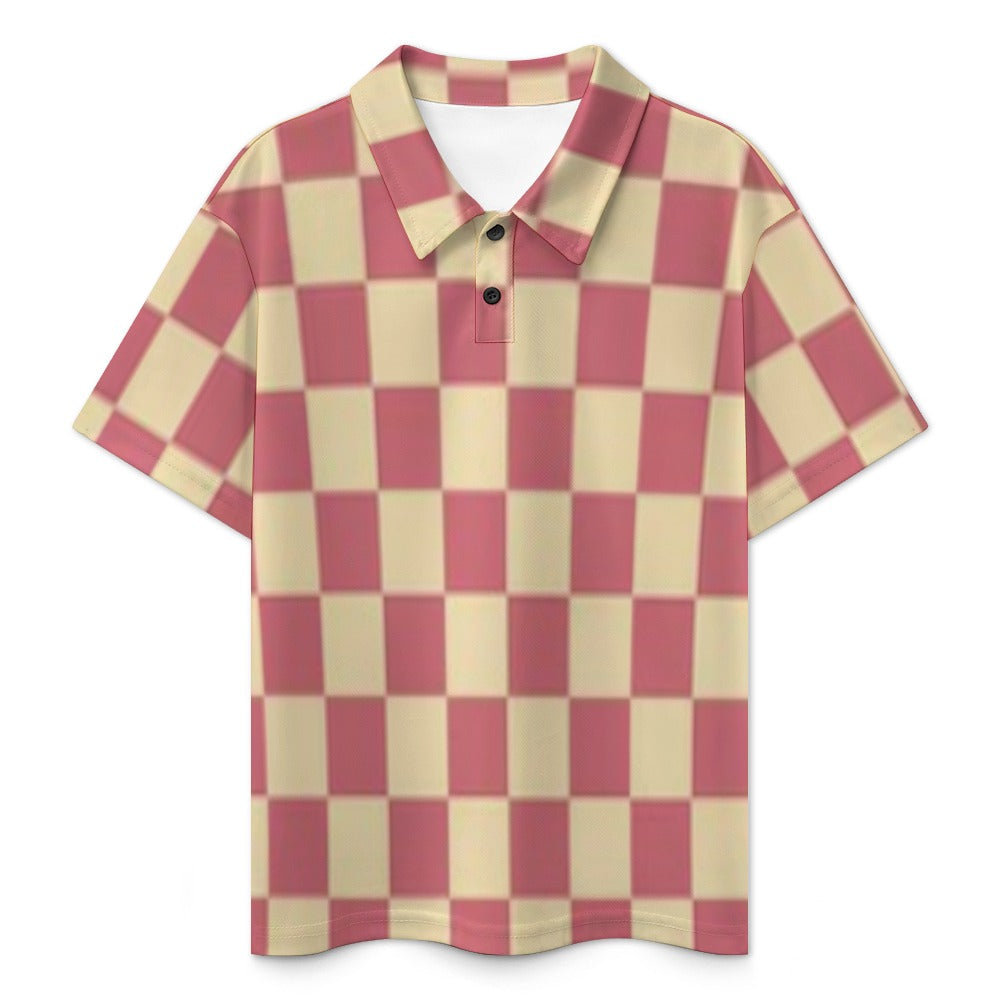KSC's Exclusive Kids Designs- Young Men's/Boys New Kid's Shoulder buttoned polo shirt