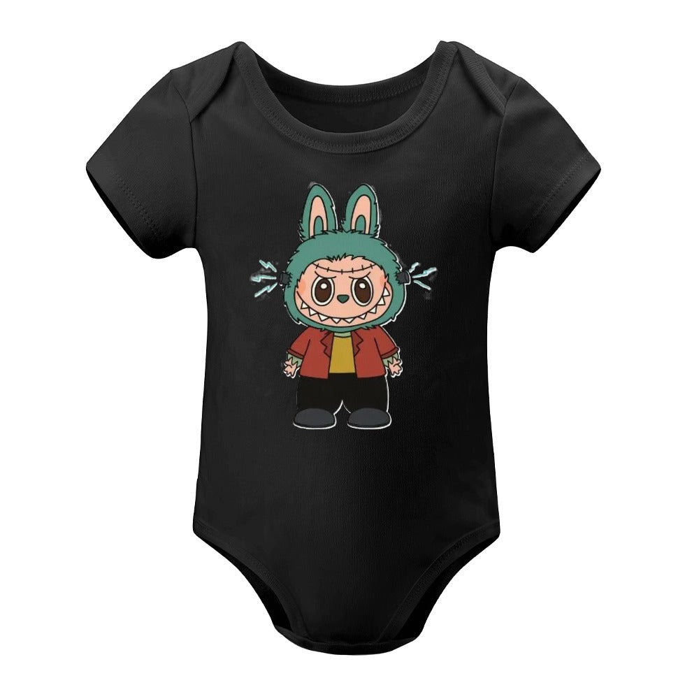 Baby Halloween Labubu Short -Sleeve Baby's Bodysuit