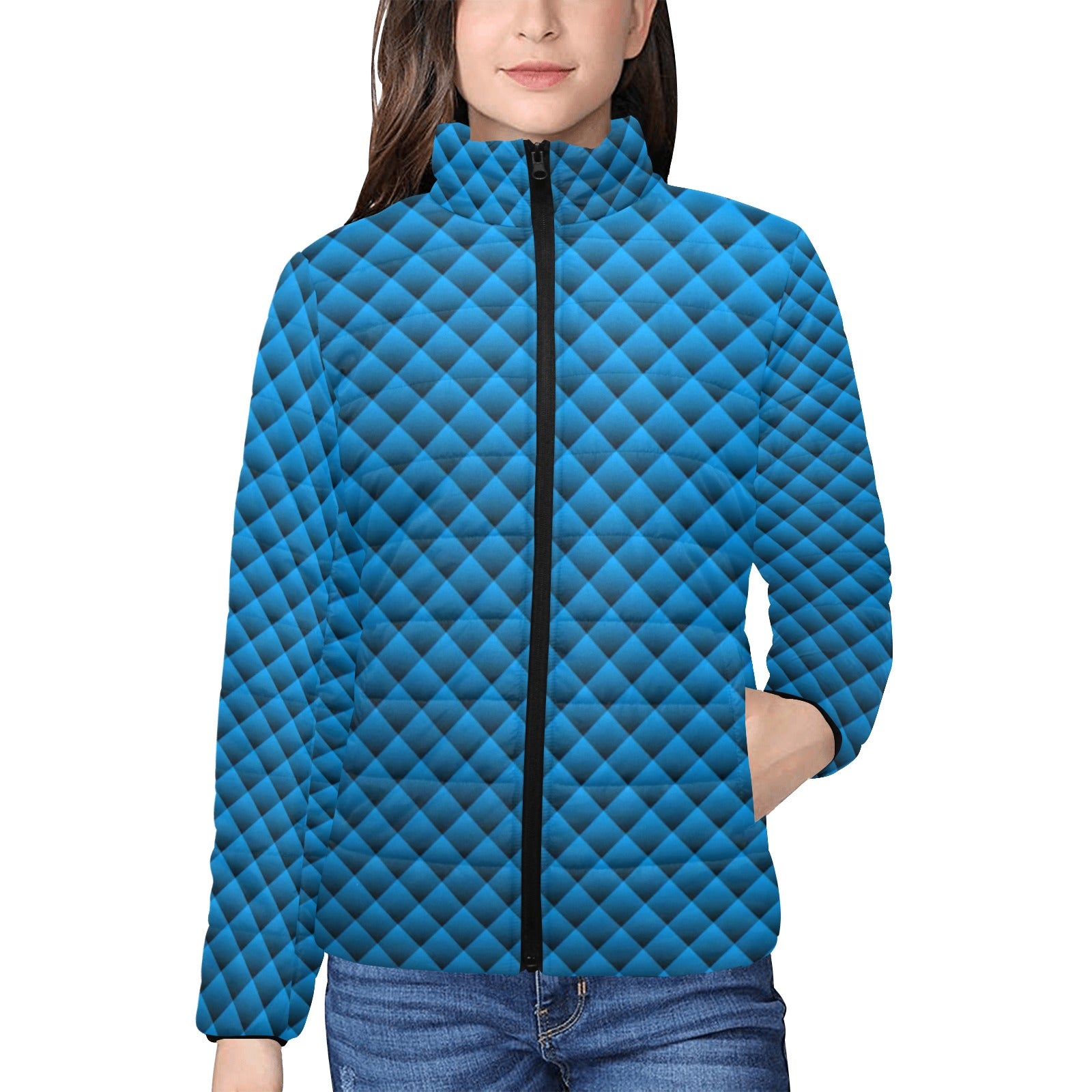 KSC's Exclusive  Women's Stand Collar Padded Jackets (10) Designs/Styles - Women's stand collar padded jacket(H41)