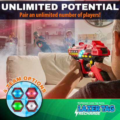 🔫 Squad Up: 4-Pack Laser Tag Showdown! 🔫 USA Toyz Laser Tag Game – No Vests. No Limits. Just Pure Mayhem. -4-Pack: USA Toyz Laser Tag Game