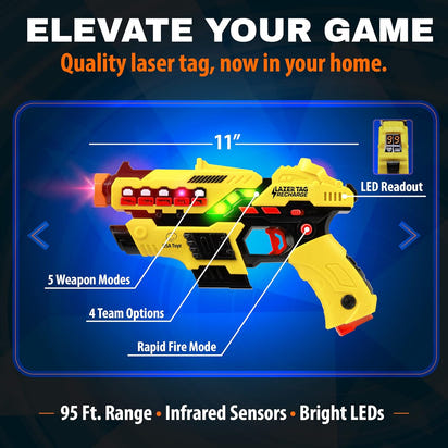 🔫 Squad Up: 4-Pack Laser Tag Showdown! 🔫 USA Toyz Laser Tag Game – No Vests. No Limits. Just Pure Mayhem. -4-Pack: USA Toyz Laser Tag Game