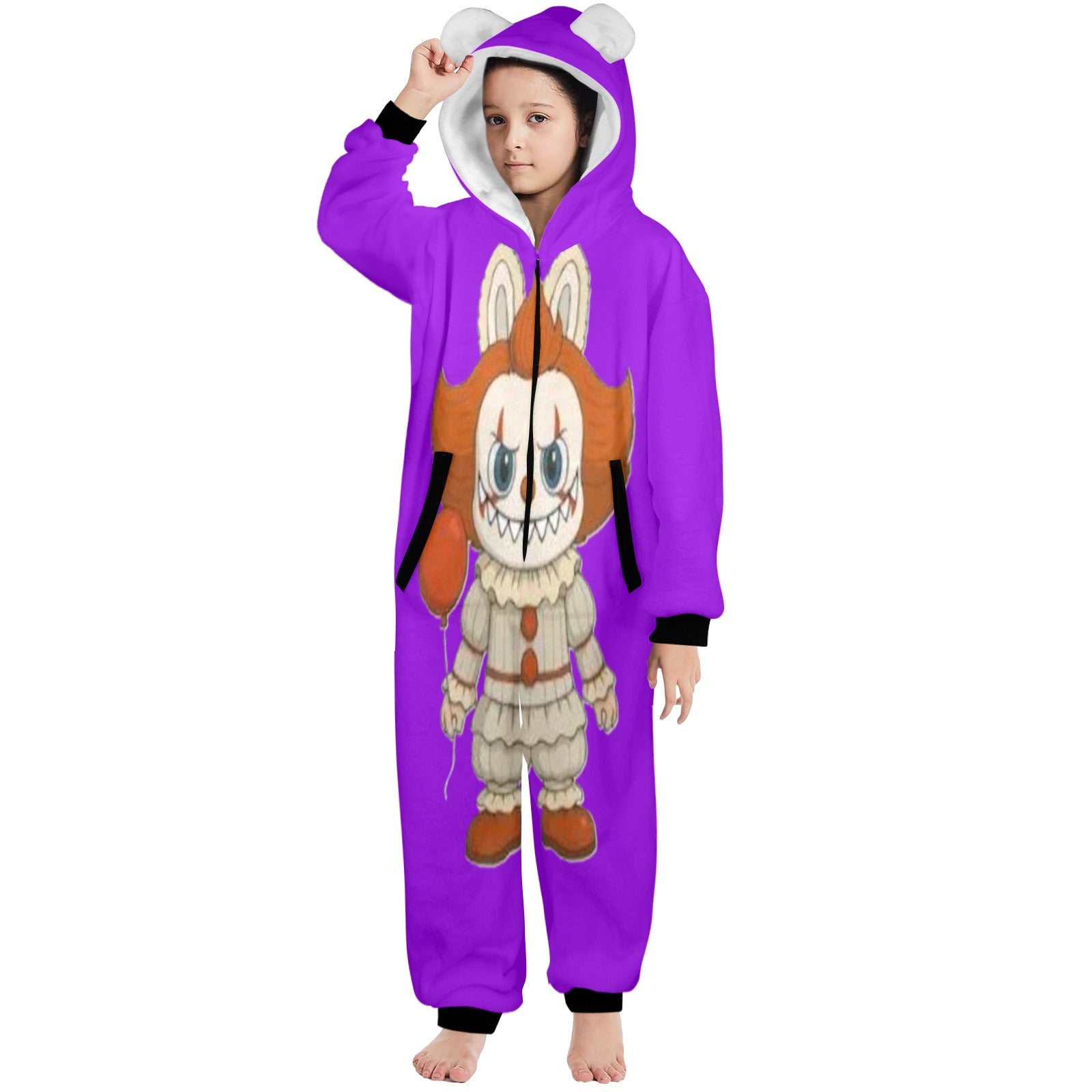 KSC's Halloween Big Kids Unisex Onesies (8 to 15 Years) Pennywise Labubu