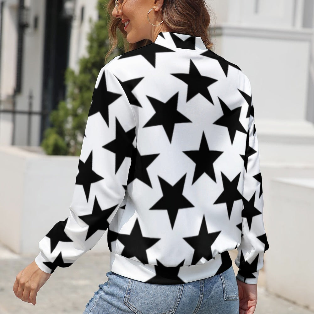 KSC's Limited Edition Pop Art Designs Women's Long Sleeve Zipper Jacket (10 Options) - KSC's Limited Edition Pop Art Collections